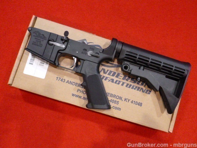Anderson Manufacturing AM 15 AR 15 Complete M4 Style Lower Receiver New-img-2