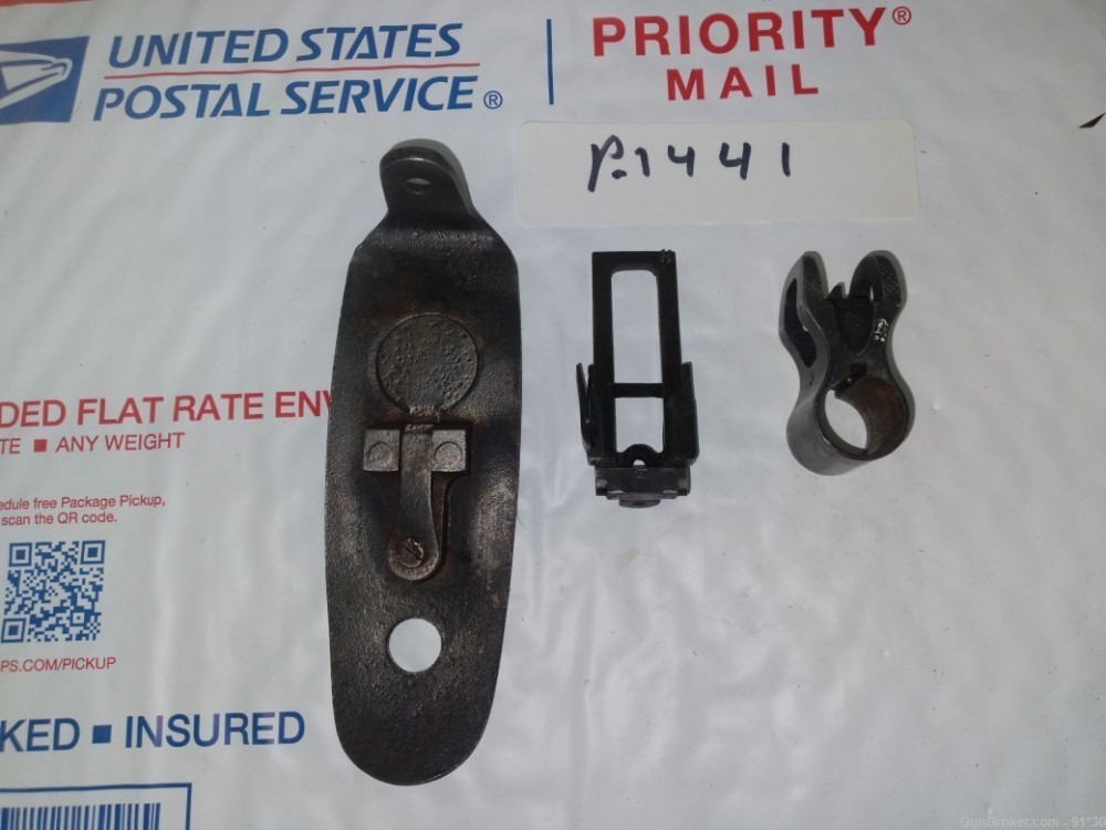 WW1 US 30-06  P-17 SIGHTS AND BUTTPLATE LOT  P- 1441-img-1