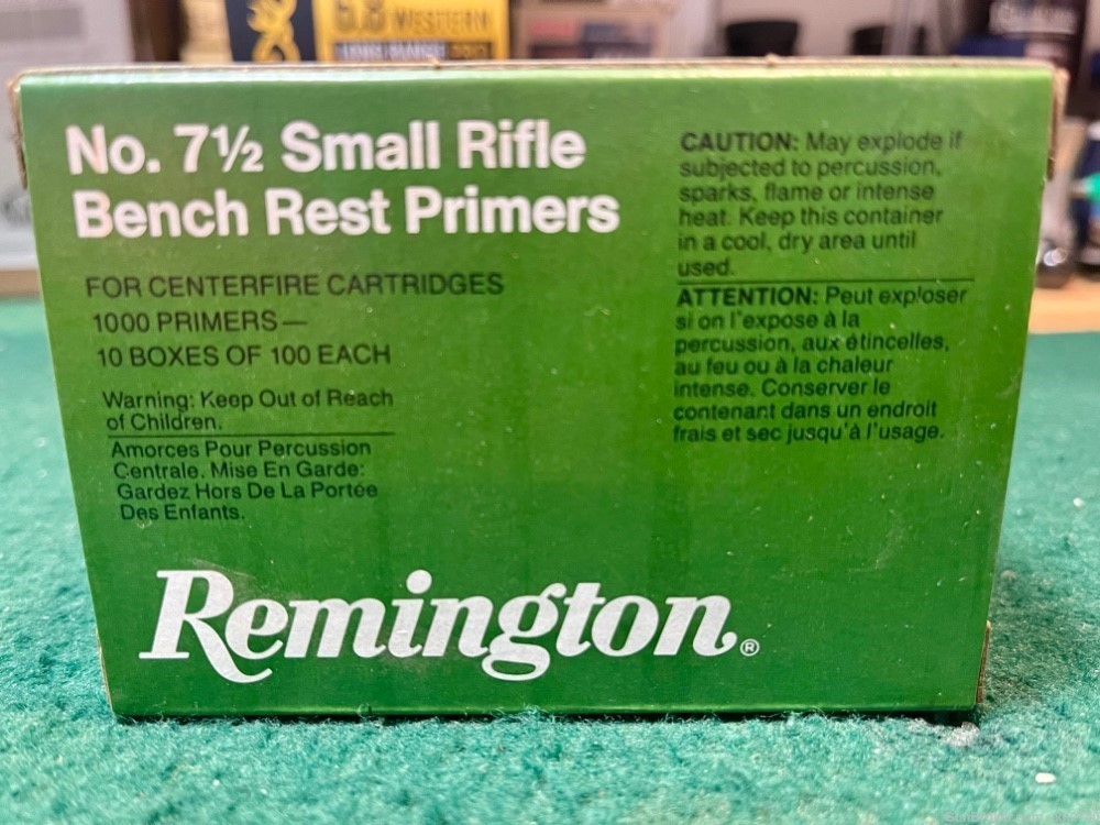 1000 Remington No. 7 1/2 Small Rifle Bench Rest Primers-img-1