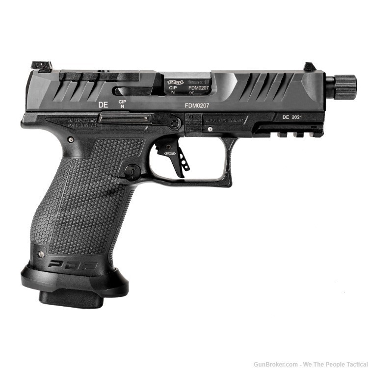 Walther PDP PRO Semi 9mm Compact Pistol Pro Trigger 4.6" Black NEW 5-Stars-img-1