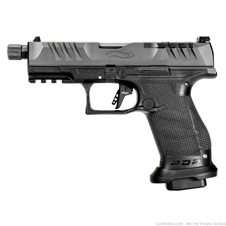 Walther PDP PRO Semi 9mm Compact Pistol Pro Trigger 4.6" Black NEW 5-Stars-img-0