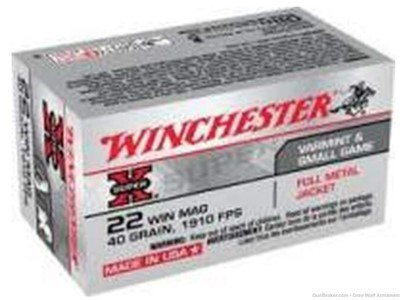 Winchester SuperX X22M 22 Mag Rimfire Ammo 40gr 50 Rounds