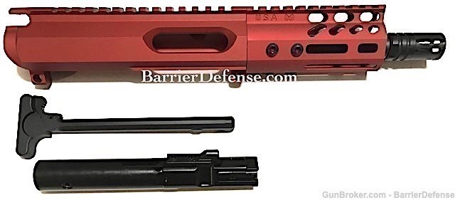 RED AR-15 9mm 5.5" Pistol Upper Glock/Colt SMG M-Lok-img-0