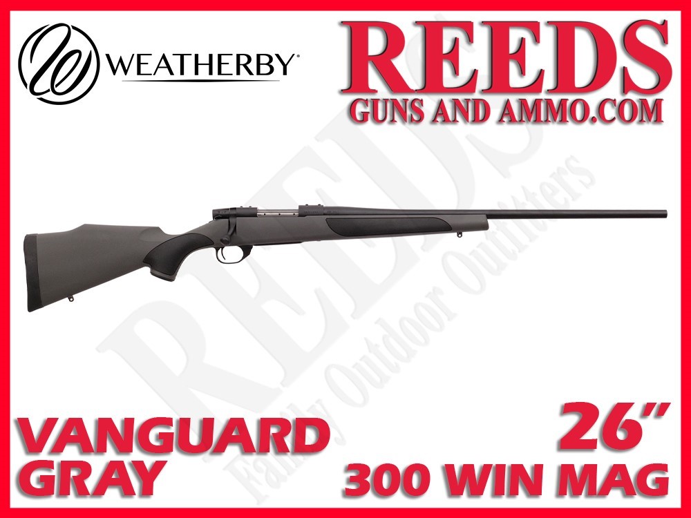 Weatherby Vanguard Synthetic Gray 300 Win Mag 26in VGT300NR6O-img-0