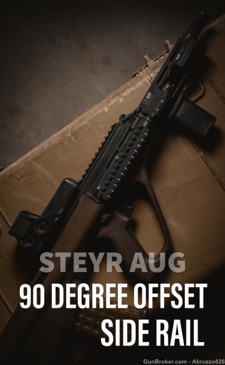Steyr AUG A3/M1 BLACK 90 Degree Offset Receiver Rail-img-0
