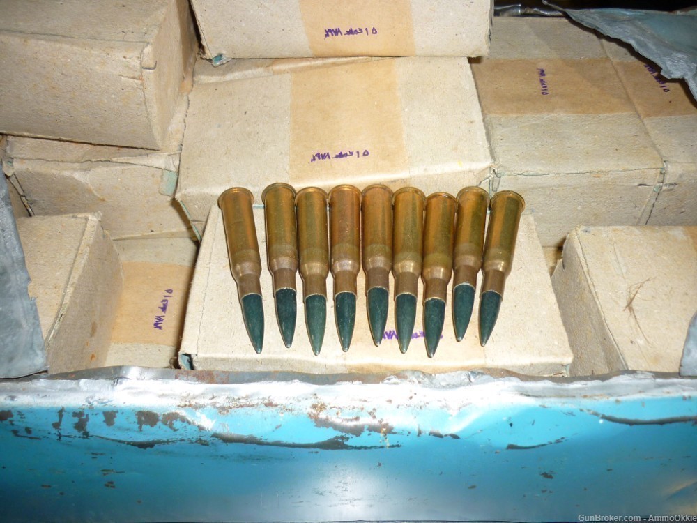 10rd - EGYPTIAN PLASTIC BULLET - Training Ammo - 7.62x54r BLANKS - RARE-img-23