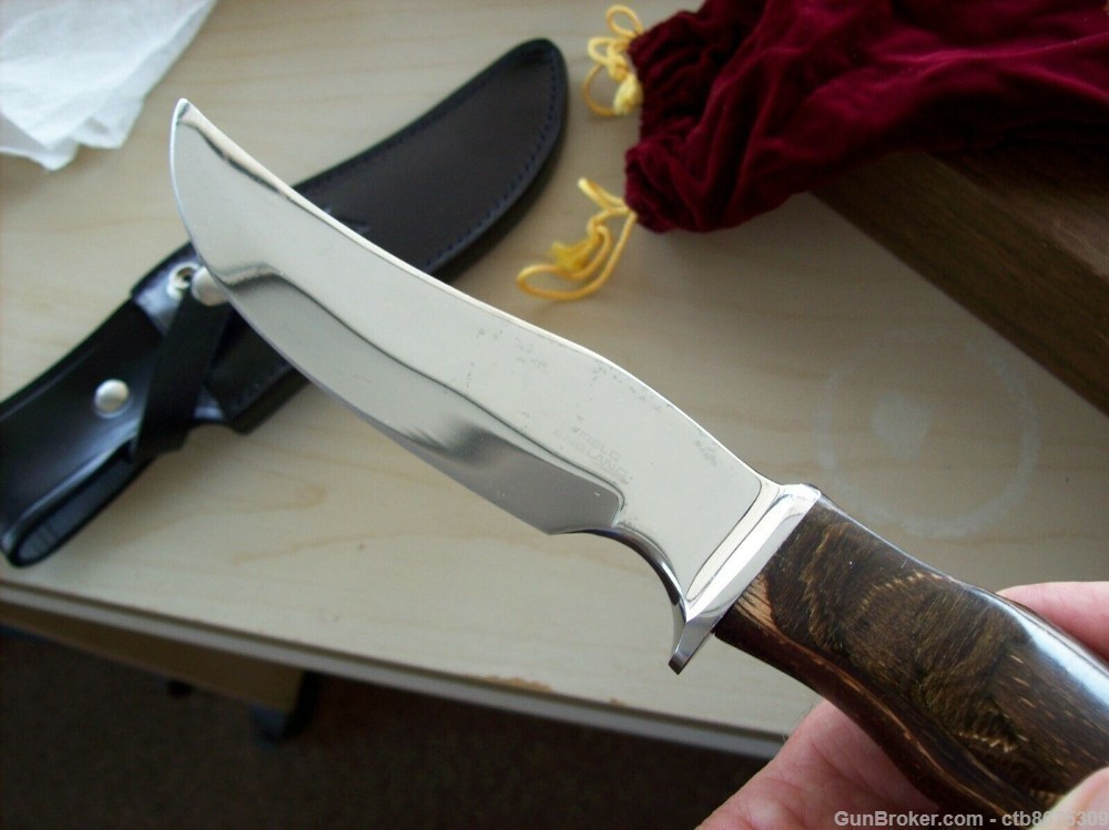 Colt Hunting Knife Skinner Sheffield England Sheath Box Pouch-img-6