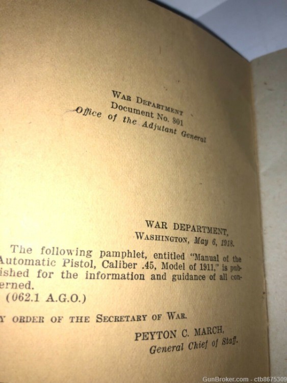 WWI Colt 1911Manual of the Automatic Pistol Caliber .45-img-3
