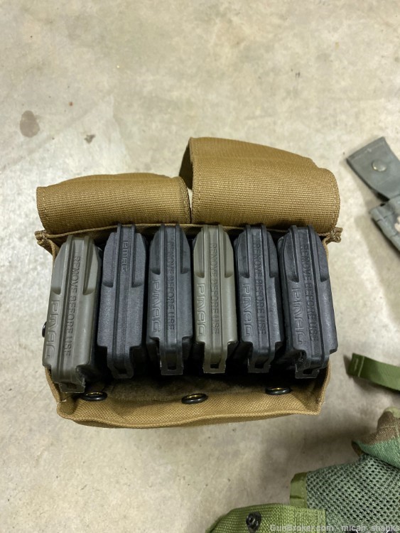 SAW M249 200 RD AMMO POUCH AND GENERAL PURPOSE POUCH-COYOTE-TAN-NEW*-img-6