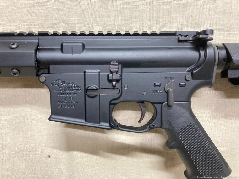 AR-15 Custom Anderson AM-15 10.5" 7.62X39 pistol M-lok SBA3 brace-img-2