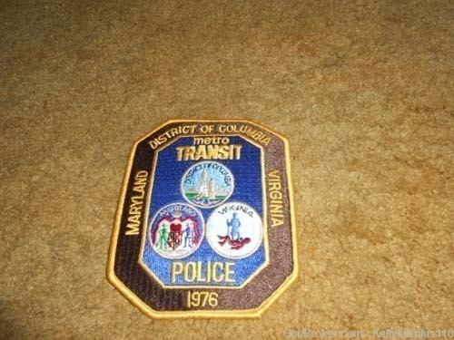 District of Columbia Metro Transit police Patch  -  FP-236-img-0
