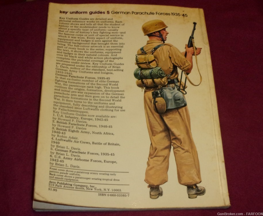 GERMAN PARACHUTE FORCES 1935-45 BY BRIAN L. DAVIS #5KEY UNIFORM GUIDES-img-1