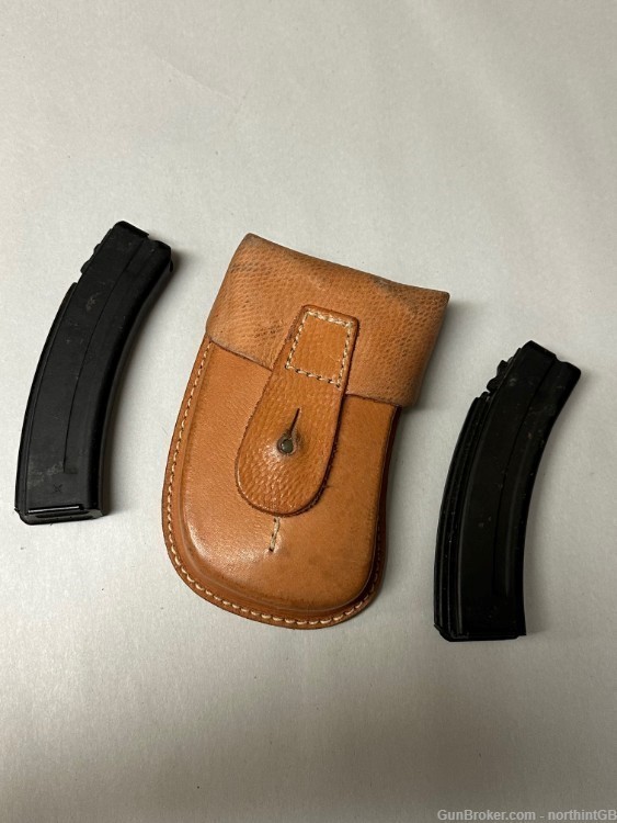 VZ61 SCORPION 20RD. MAGZINES SET WITH LEATHER POUCH. -img-0