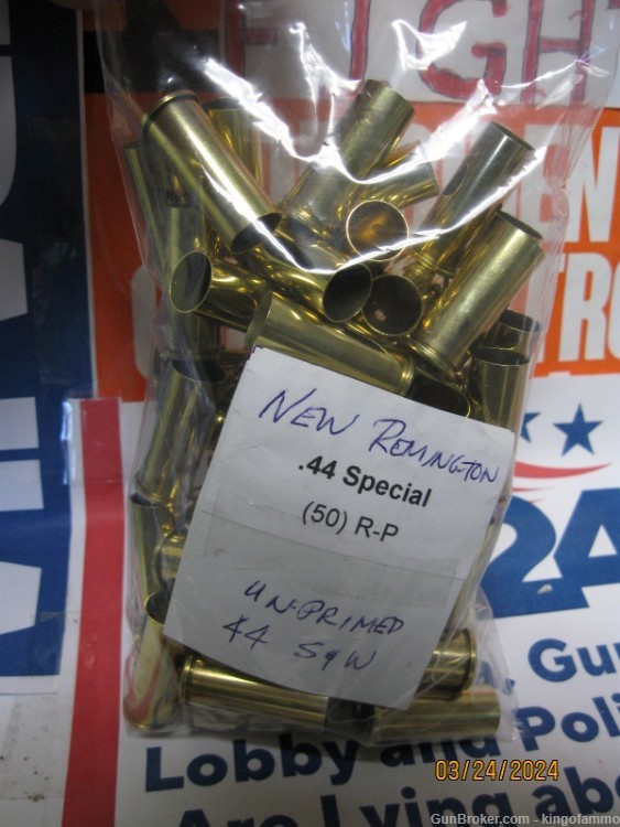  Scarce 44 S&W Special Bag New Remington R-P 50 pc  Brass; have more too-img-5