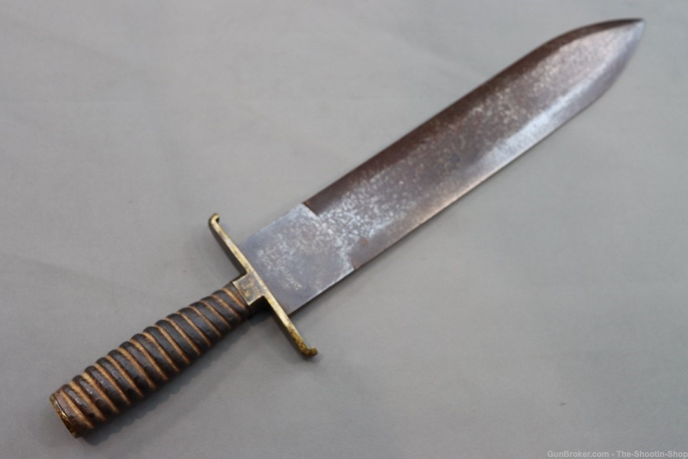 W.J. McElroy Marked American Civil War Confederate Style Fighting Knife GA-img-19