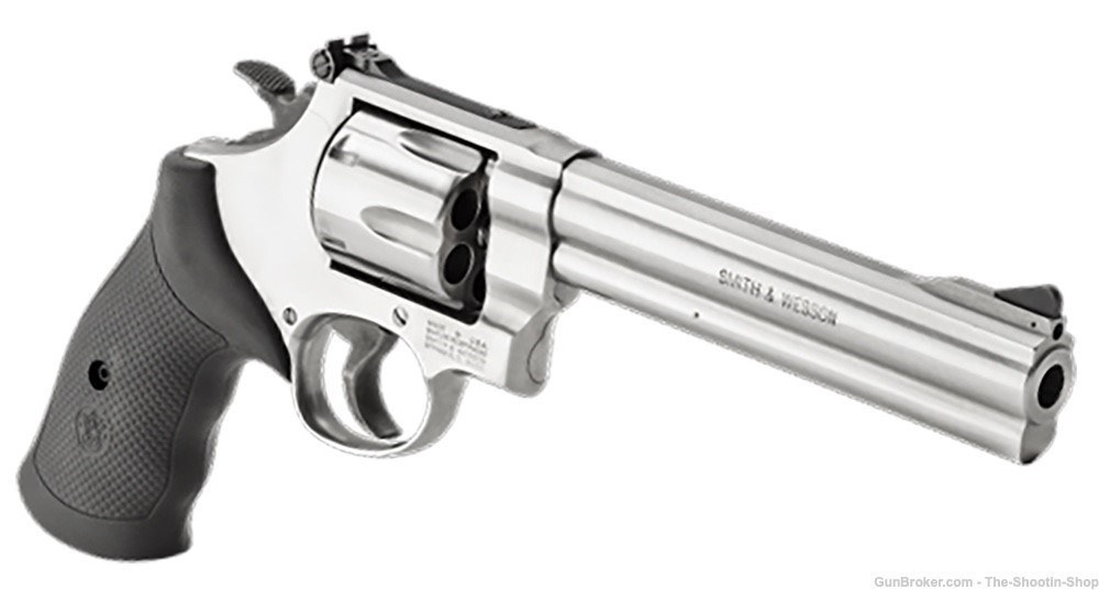 Smith & Wesson Model 610 Revolver 6RD 10MM Stainless 12462 S&W 6.5" NEW SS -img-0