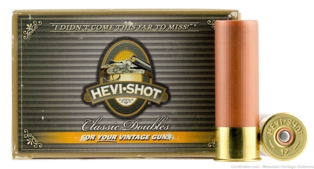 HEVI-SHOT 11137 CLASSIC DOUBLES 12 GAUGE 3" 1 1/4 OZ 7 SHOT 100 Rounds -img-0
