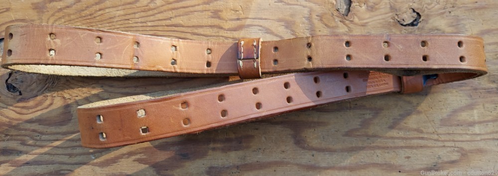 Brownells Competitor plus leather rifle sling for M1 Garand-img-0