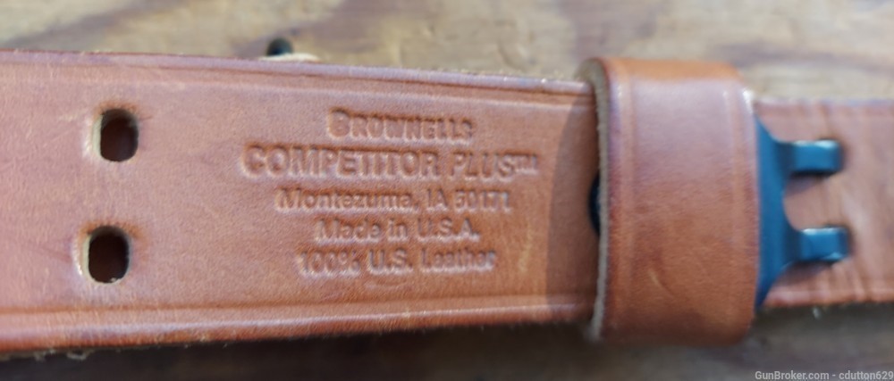 Brownells Competitor plus leather rifle sling for M1 Garand-img-2