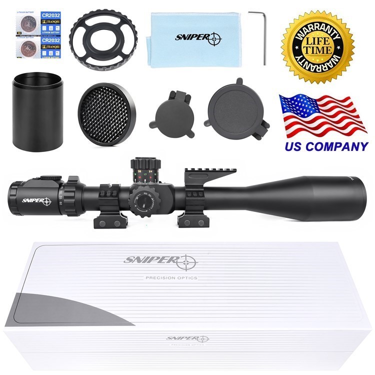 Sniper 12-60X60SAL long range Riflescope 35mm Tube Side Parallax Adjustment-img-1