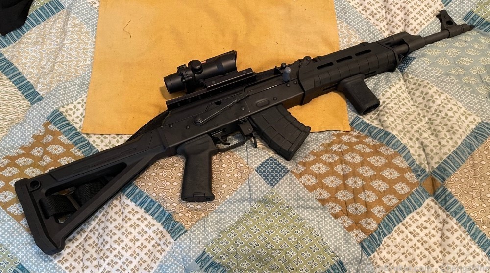 Century Arms AK top and side rail for optics 30+60rd mags if legal -img-3