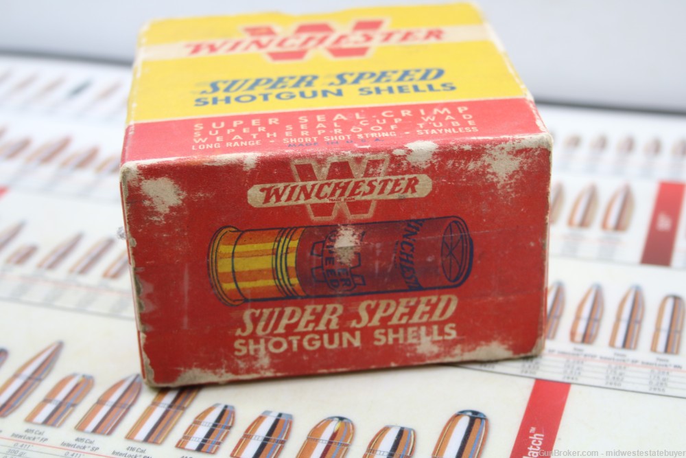 Winchester Super 12ga 2 3/4" 1 1/4 oz  5 Shot Shotgun Shells Full Mfg 1956-img-5