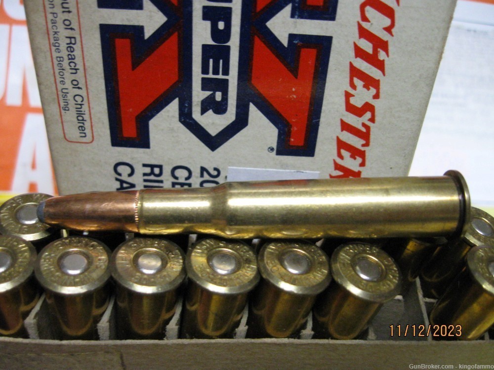 30-40 Krag 20 Rounds Winchester 180 gr Power-Point SP Ammo for hunting-img-2