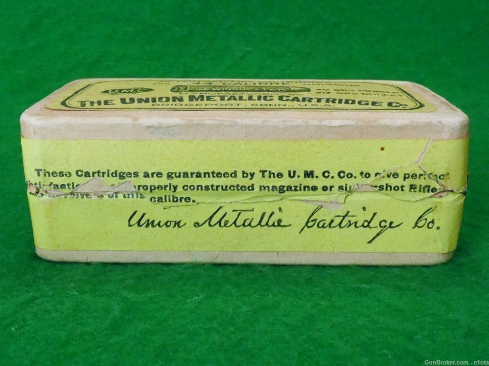 Vintage UMC Union Metallic Cartridge Co. .44-40 W.C.F. Cartridge Box Full-img-5
