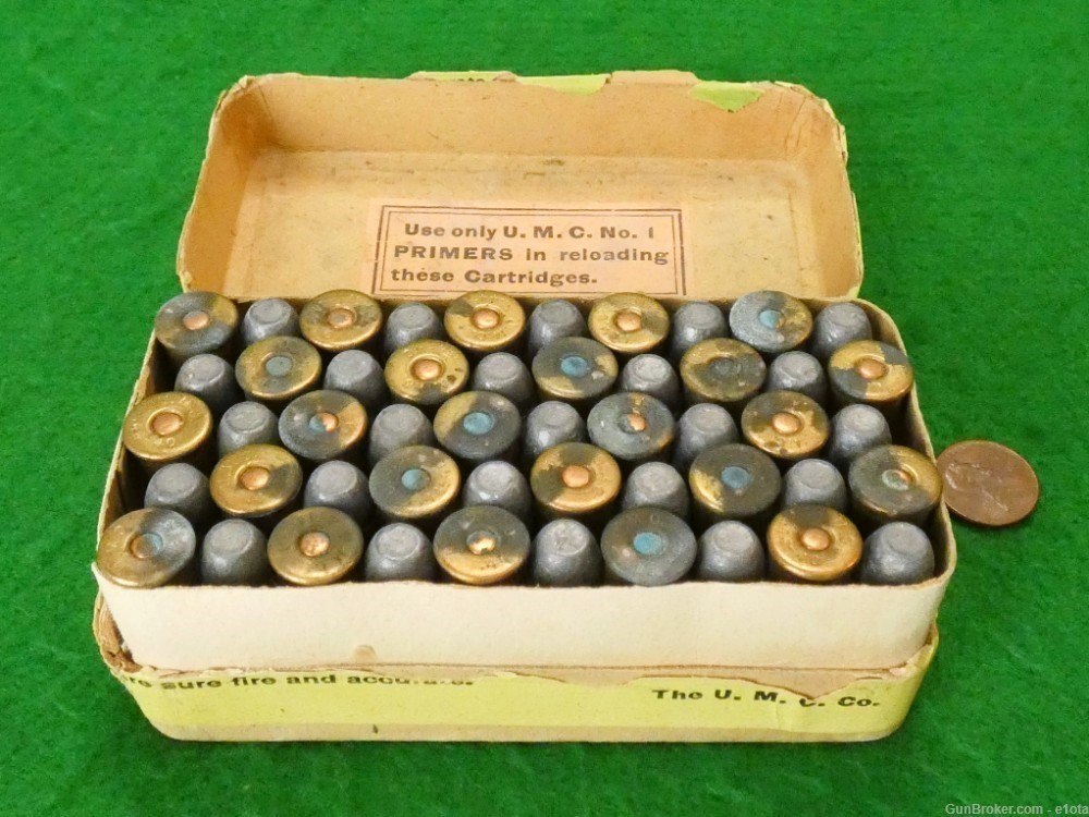 Vintage UMC Union Metallic Cartridge Co. .44-40 W.C.F. Cartridge Box Full-img-7