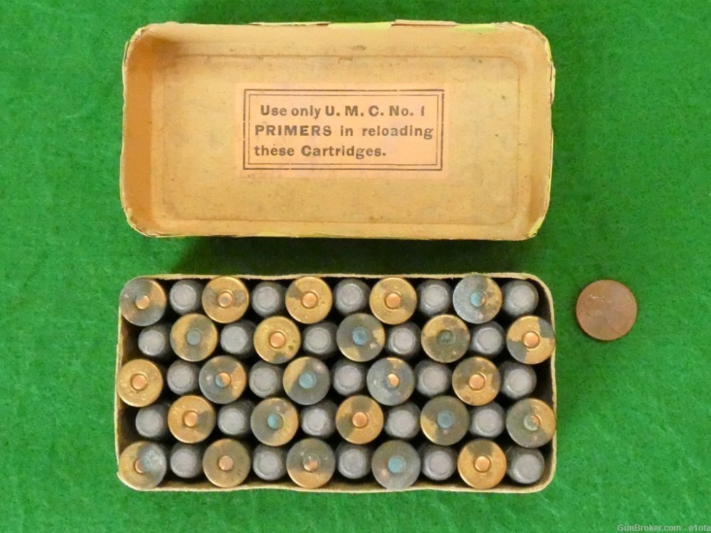 Vintage UMC Union Metallic Cartridge Co. .44-40 W.C.F. Cartridge Box Full-img-8