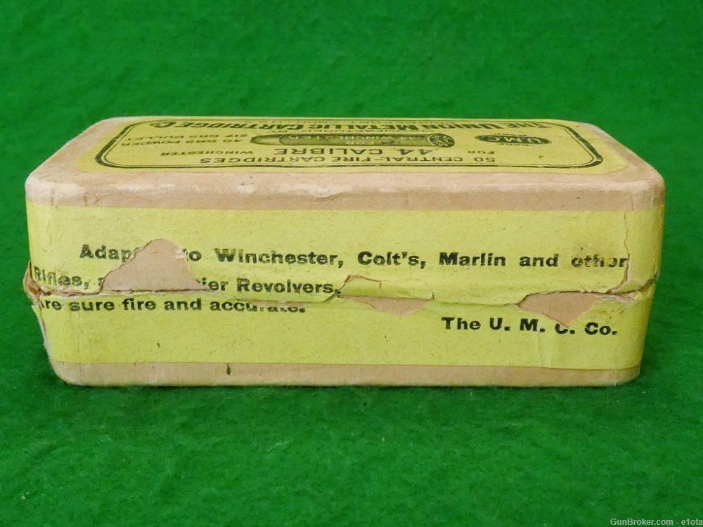 Vintage UMC Union Metallic Cartridge Co. .44-40 W.C.F. Cartridge Box Full-img-3