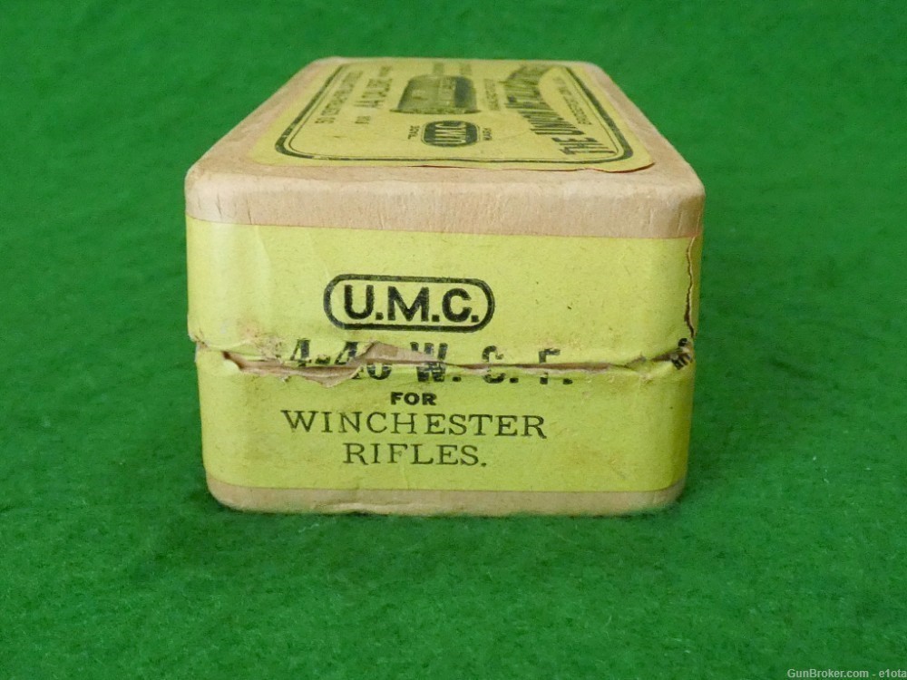Vintage UMC Union Metallic Cartridge Co. .44-40 W.C.F. Cartridge Box Full-img-2