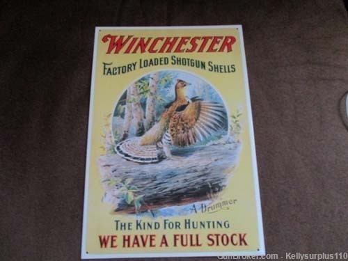 Winchester - We Have Full Stock Tin Sign - 1007-img-0