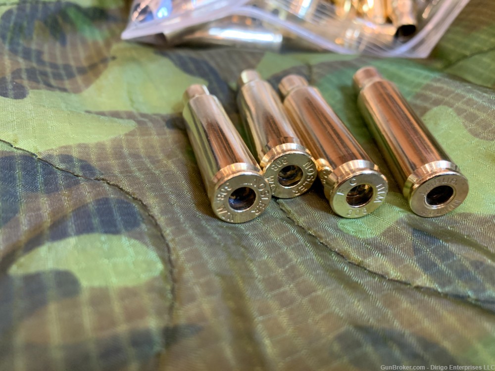 Once fired .308 Winchester brass cleaned deprimed 100 ct-img-3