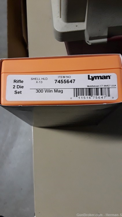 300 Win Mag  Die set- New - Lyman Precision  W/Shell holder -img-2