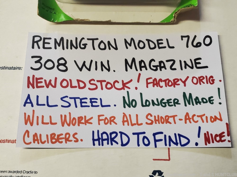 Remington Model 760 Six 7600 308 WIN Magazine NEW OLD STOCK Hard to Find !-img-1