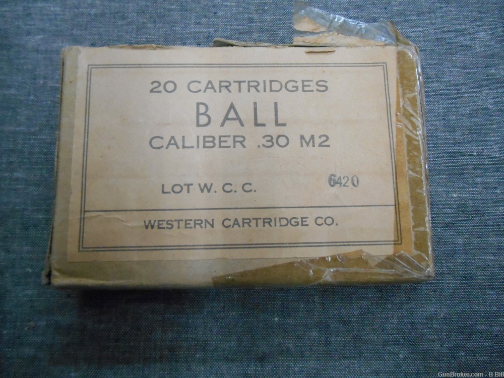 Western Cartridge Company 30cal m2 Ball Ammo-img-2