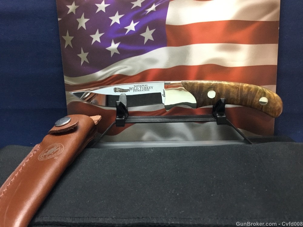 Camco National Wild Federal Turkey Assn. Beautiful Fixed Blade - See Photos-img-0