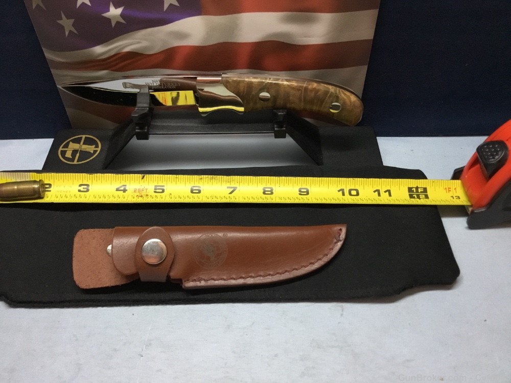 Camco National Wild Federal Turkey Assn. Beautiful Fixed Blade - See Photos-img-7