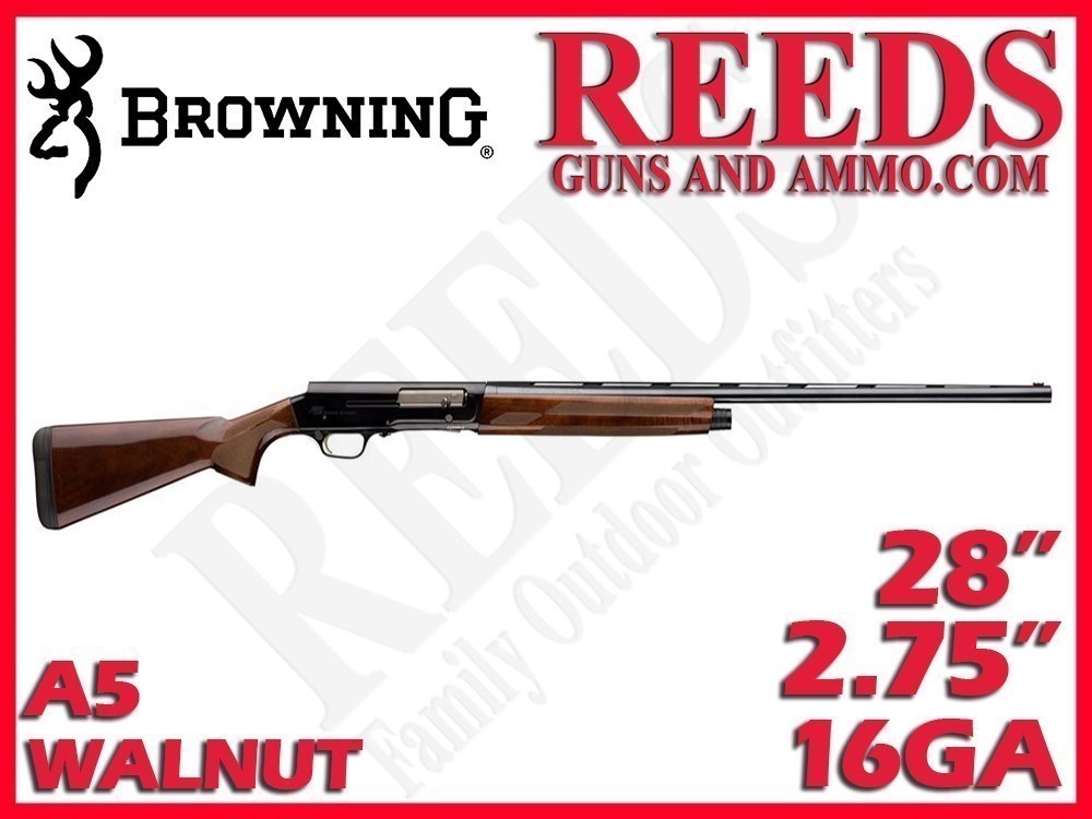 Browning A5 Sweet Sixteen Walnut 16 Ga 2-3/4in 28in 0118005004-img-0