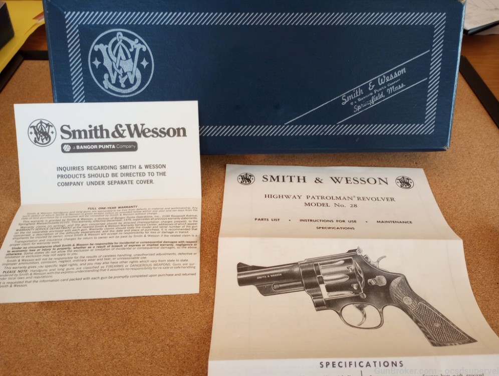 Smith and Wesson 28-2 Hwy Patrolman 357 Mag 6 inch barrel  Post '69-img-5