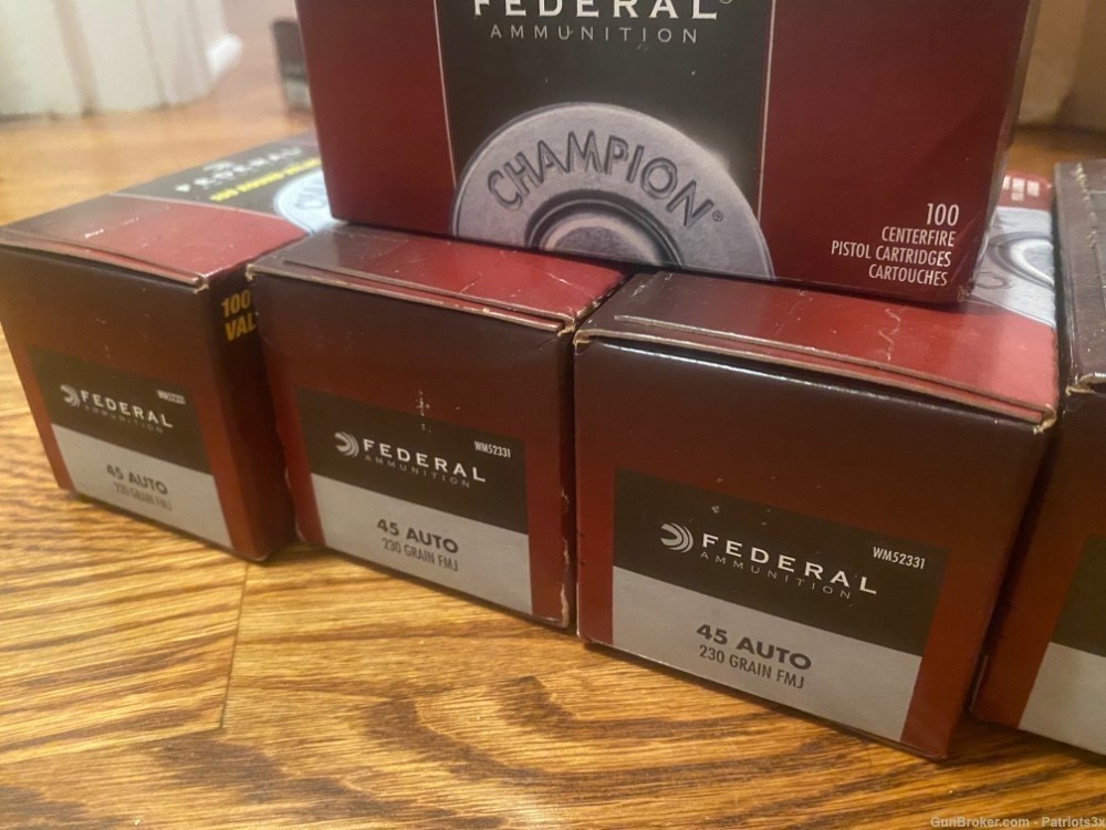Federal .45 ACP 100 Round Value Pack 230 grain FMJ-img-0