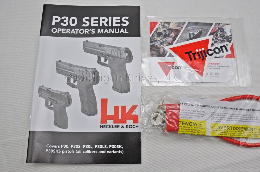 HK P30SK V1, 9mm, 10 & 13 rd, Trijicon NS.  No CC Fee!-img-4