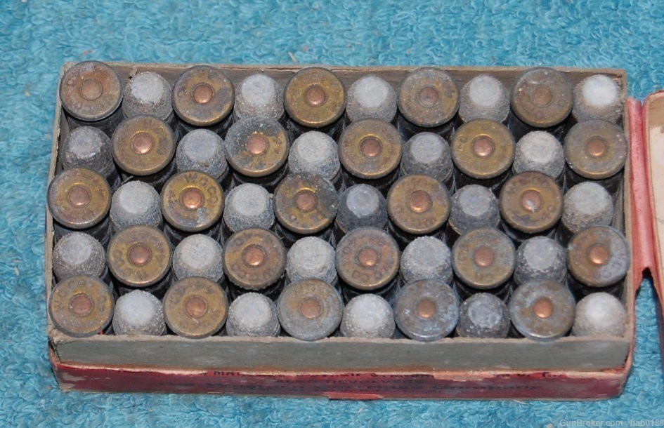 Vintage Full 2 Piece Box of Western Rifle Cartridges 44 Cal 44-40 WCF-img-6