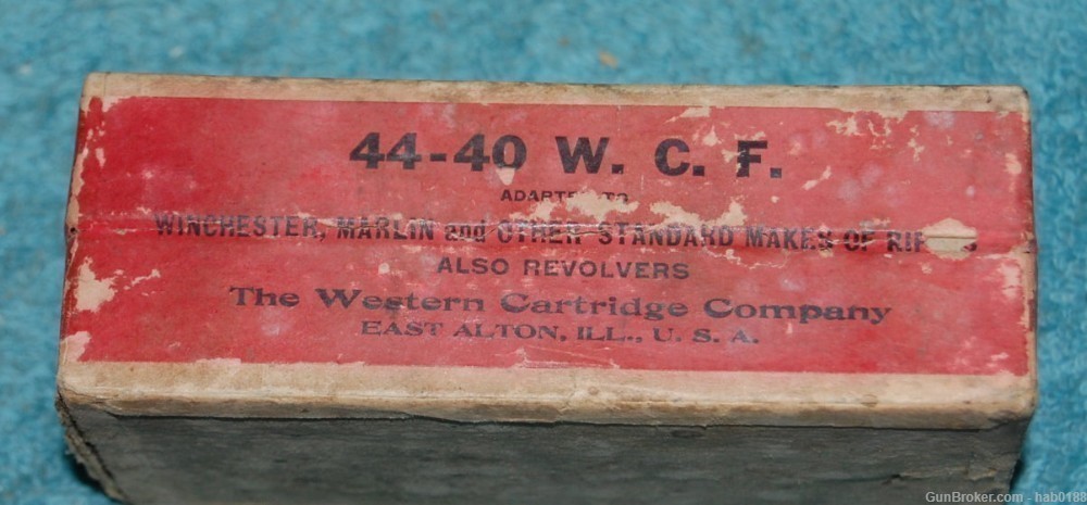 Vintage Full 2 Piece Box of Western Rifle Cartridges 44 Cal 44-40 WCF-img-2