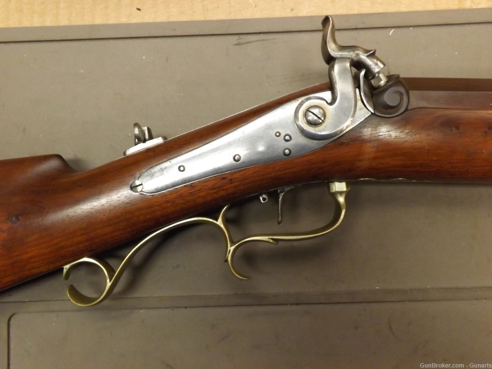 Rare Hitchcock and Muzzy target rifle .50 pre Civil war-img-9