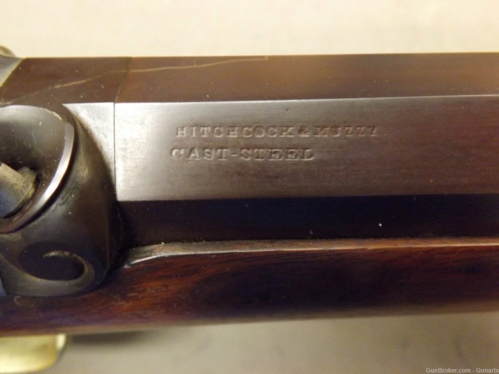 Rare Hitchcock and Muzzy target rifle .50 pre Civil war-img-3