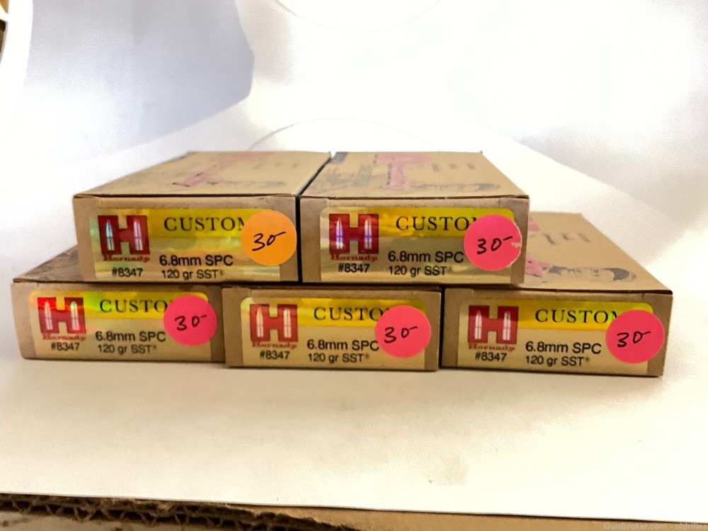 6.8mm SPC 100 rounds by Hornady 120gr SST-img-0