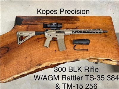 Kopes Precision 300 BLK Rifle w AGM Rattler TS35-384 & Taipan TM15-256
