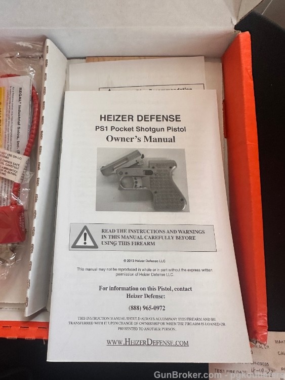 NEW - HEIZER DEFENSE PAK1 SINGLE SHOT PISTOL 7.62x39-img-2